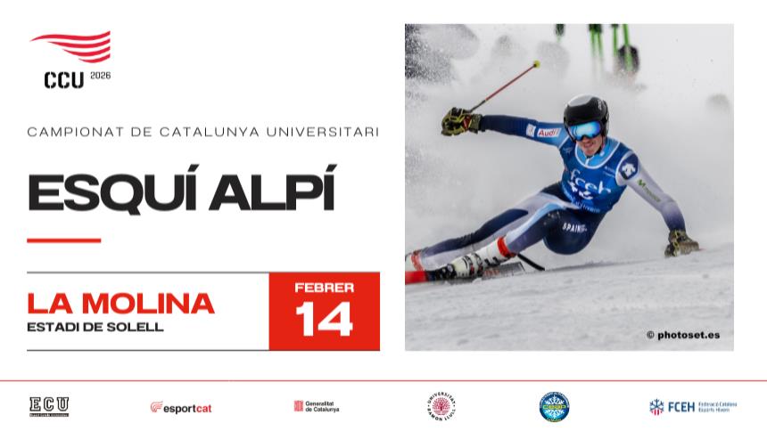 La Molina acollirà el Campionat de Catalunya Universitari d’Esquí Alpí 2026